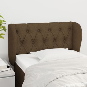 Dark brown fabric headboard 83x23x78/88 cm by vidaXL, Headboards and footboards - Ref: Foro24-3117457, Price: 57,99 €, Discou...