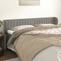 Cabecero de terciopelo gris claro 203x23x78/88 cm de vidaXL, Cabeceros y pies de cama - Ref: Foro24-3117448, Precio: 68,44 €,...