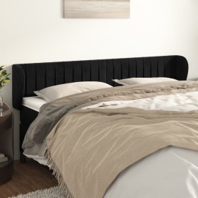 Black velvet headboard 163x23x78/88 cm by vidaXL, Headboards and footboards - Ref: Foro24-3117438, Price: 68,61 €, Discount: %