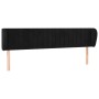 Black velvet headboard 163x23x78/88 cm by vidaXL, Headboards and footboards - Ref: Foro24-3117438, Price: 68,99 €, Discount: %