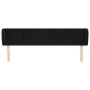 Black velvet headboard 163x23x78/88 cm by vidaXL, Headboards and footboards - Ref: Foro24-3117438, Price: 68,99 €, Discount: %