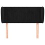 Black velvet headboard 83x23x78/88 cm by vidaXL, Headboards and footboards - Ref: Foro24-3117414, Price: 45,56 €, Discount: %