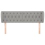 Cabecero de tela gris claro 147x23x78/88 cm de vidaXL, Cabeceros y pies de cama - Ref: Foro24-3117478, Precio: 83,05 €, Descu...