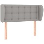 Cabecero de tela gris claro 93x23x78/88 cm de vidaXL, Cabeceros y pies de cama - Ref: Foro24-3117560, Precio: 54,15 €, Descue...