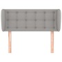 Cabecero de tela gris claro 93x23x78/88 cm de vidaXL, Cabeceros y pies de cama - Ref: Foro24-3117560, Precio: 54,15 €, Descue...