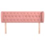 Cabecero de terciopelo rosa 147x23x78/88 cm de vidaXL, Cabeceros y pies de cama - Ref: Foro24-3117533, Precio: 83,05 €, Descu...