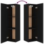 Black plywood 4-piece TV furniture set by vidaXL, TV Furniture - Ref: Foro24-3114207, Price: 191,99 €, Discount: %