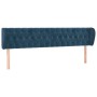 Cabecero de terciopelo azul oscuro 203x23x78/88 cm de vidaXL, Cabeceros y pies de cama - Ref: Foro24-3117550, Precio: 94,83 €...