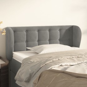 Light gray velvet headboard 103x23x78/88 cm by vidaXL, Headboards and footboards - Ref: Foro24-3117620, Price: 55,94 €, Disco...