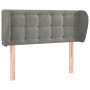 Cabecero de terciopelo gris claro 103x23x78/88 cm de vidaXL, Cabeceros y pies de cama - Ref: Foro24-3117620, Precio: 55,89 €,...