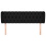 Black fabric headboard 163x23x78/88 cm by vidaXL, Headboards and footboards - Ref: Foro24-3117488, Price: 87,20 €, Discount: %