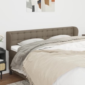 Cabecero de tela gris taupe 183x23x78/88 cm de vidaXL, Cabeceros y pies de cama - Ref: Foro24-3117596, Precio: 76,99 €, Descu...