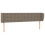 Taupe gray fabric headboard 183x23x78/88 cm by vidaXL, Headboards and footboards - Ref: Foro24-3117596, Price: 78,58 €, Disco...