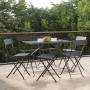 Folding cafeteria chairs 6 units steel and black synthetic rattan by vidaXL, Garden chairs - Ref: Foro24-3152113, Price: 215,...