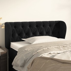 Black velvet headboard 93x23x78/88 cm by vidaXL, Headboards and footboards - Ref: Foro24-3117518, Price: 59,75 €, Discount: %