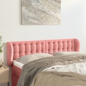 Pink velvet headboard 147x23x78/88 cm by vidaXL, Headboards and footboards - Ref: Foro24-3117631, Price: 70,56 €, Discount: %