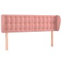 Cabecero de terciopelo rosa 147x23x78/88 cm de vidaXL, Cabeceros y pies de cama - Ref: Foro24-3117631, Precio: 70,87 €, Descu...