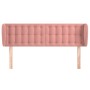 Cabecero de terciopelo rosa 147x23x78/88 cm de vidaXL, Cabeceros y pies de cama - Ref: Foro24-3117631, Precio: 70,87 €, Descu...