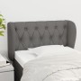 Cabecero de tela gris oscuro 83x23x78/88 cm de vidaXL, Cabeceros y pies de cama - Ref: Foro24-3117455, Precio: 63,53 €, Descu...