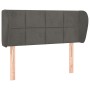 Cabecero de terciopelo gris oscuro 103x23x78/88 cm de vidaXL, Cabeceros y pies de cama - Ref: Foro24-3117187, Precio: 56,94 €...