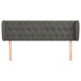 Dark gray velvet headboard 163x23x78/88 cm by vidaXL, Headboards and footboards - Ref: Foro24-3117535, Price: 89,52 €, Discou...