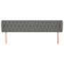 Dark gray fabric headboard 183x23x78/88 cm by vidaXL, Headboards and footboards - Ref: Foro24-3117495, Price: 95,99 €, Discou...