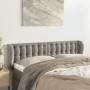 Light gray velvet headboard 147x23x78/88 cm by vidaXL, Headboards and footboards - Ref: Foro24-3117626, Price: 73,71 €, Disco...