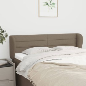 Cabecero de tela gris taupe 147x23x78/88 cm de vidaXL, Cabeceros y pies de cama - Ref: Foro24-3117286, Precio: 66,99 €, Descu...