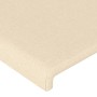 Cabecero con orejas de tela color crema 163x23x118/128 cm de vidaXL, Cabeceros y pies de cama - Ref: Foro24-3117687, Precio: ...