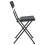 Folding café chairs 8 units steel and black synthetic rattan by vidaXL, Garden chairs - Ref: Foro24-3152114, Price: 287,11 €,...