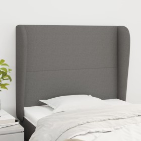 Headboard with dark gray fabric ears 103x23x118/128 cm by vidaXL, Headboards and footboards - Ref: Foro24-3117667, Price: 79,...