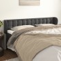 Cabecero de terciopelo gris oscuro 163x23x78/88 cm de vidaXL, Cabeceros y pies de cama - Ref: Foro24-3117633, Precio: 74,80 €...