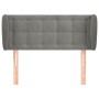 Cabecero de terciopelo gris claro 83x23x78/88 cm de vidaXL, Cabeceros y pies de cama - Ref: Foro24-3117608, Precio: 51,40 €, ...