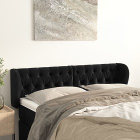 Black velvet headboard 147x23x78/88 cm by vidaXL, Headboards and footboards - Ref: Foro24-3117530, Price: 86,88 €, Discount: %