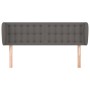 Cabecero de cuero sintético gris 147x23x78/88 cm de vidaXL, Cabeceros y pies de cama - Ref: Foro24-3117238, Precio: 70,76 €, ...