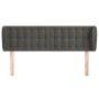 Dark gray velvet headboard 147x23x78/88 cm by vidaXL, Headboards and footboards - Ref: Foro24-3117627, Price: 70,92 €, Discou...