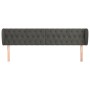 Dark gray velvet headboard 203x23x78/88 cm by vidaXL, Headboards and footboards - Ref: Foro24-3117547, Price: 80,85 €, Discou...