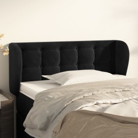 Cabecero de terciopelo negro 103x23x78/88 cm de vidaXL, Cabeceros y pies de cama - Ref: Foro24-3117622, Precio: 55,99 €, Desc...