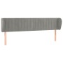 Light gray velvet headboard 163x23x78/88 cm by vidaXL, Headboards and footboards - Ref: Foro24-3117436, Price: 69,99 €, Disco...