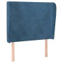 Headboard with dark blue velvet ears 103x23x118/128 cm by vidaXL, Headboards and footboards - Ref: Foro24-3117722, Price: 85,...