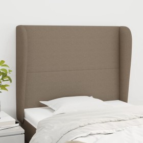 Headboard with ears in taupe gray fabric 93x23x118/128 cm by vidaXL, Headboards and footboards - Ref: Foro24-3117662, Price: ...