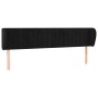 Black velvet headboard 183x23x78/88 cm by vidaXL, Headboards and footboards - Ref: Foro24-3117444, Price: 75,63 €, Discount: %