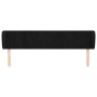 Black velvet headboard 183x23x78/88 cm by vidaXL, Headboards and footboards - Ref: Foro24-3117444, Price: 75,63 €, Discount: %