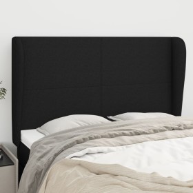 Headboard with black fabric ears 147x23x118/128 cm by vidaXL, Headboards and footboards - Ref: Foro24-3117676, Price: 123,23 ...