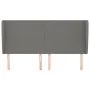 Headboard with dark gray fabric ears 183x23x118/128 cm by vidaXL, Headboards and footboards - Ref: Foro24-3117691, Price: 131...