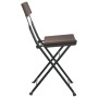 Folding café chairs 6 units steel and synthetic brown rattan by vidaXL, Garden chairs - Ref: Foro24-3152116, Price: 238,35 €,...