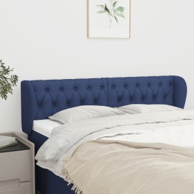 Blue fabric headboard 163x23x78/88 cm by vidaXL, Headboards and footboards - Ref: Foro24-3117492, Price: 87,99 €, Discount: %