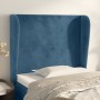 Headboard with dark blue velvet ears 93x23x118/128 cm by vidaXL, Headboards and footboards - Ref: Foro24-3117716, Price: 83,1...