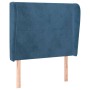 Headboard with dark blue velvet ears 93x23x118/128 cm by vidaXL, Headboards and footboards - Ref: Foro24-3117716, Price: 83,9...