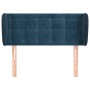 Cabecero de terciopelo azul oscuro 103x23x78/88 cm de vidaXL, Cabeceros y pies de cama - Ref: Foro24-3117624, Precio: 55,36 €...